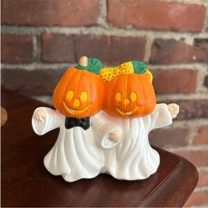 Halloween Pumpkin Ghost Vintage Ceramic Fall Decor